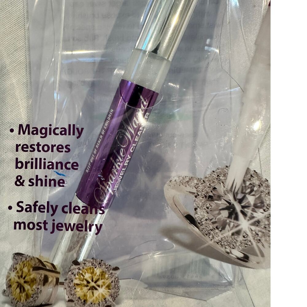 Gemoro 'Sparkle Wand' Jewelry Cleaner .07 fl oz/2 ml Applicator New-Sealed - Picture 2 of 5